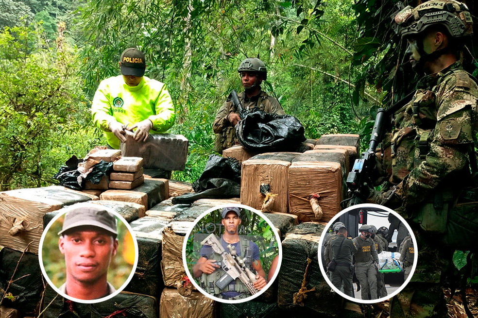 El miércoles pasado, según las autoridades colombianas, la estructura de "Guacho" habría sido la responsable de masacrar a tres miembros del Cuerpo Técnico de Investigación (CTI)./AFP y RPTV Noticias. 