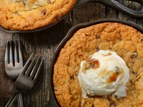 Esta es la receta para preparar una galleta de avena en sartén