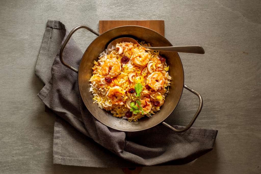 Arroz con camarones