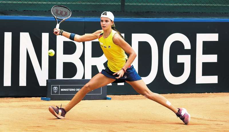 Emiliana Arango ha ganado los dos partidos que ha jugado en la presente edición de la Billie Jean King Cup que se está disputando en Cúcuta.