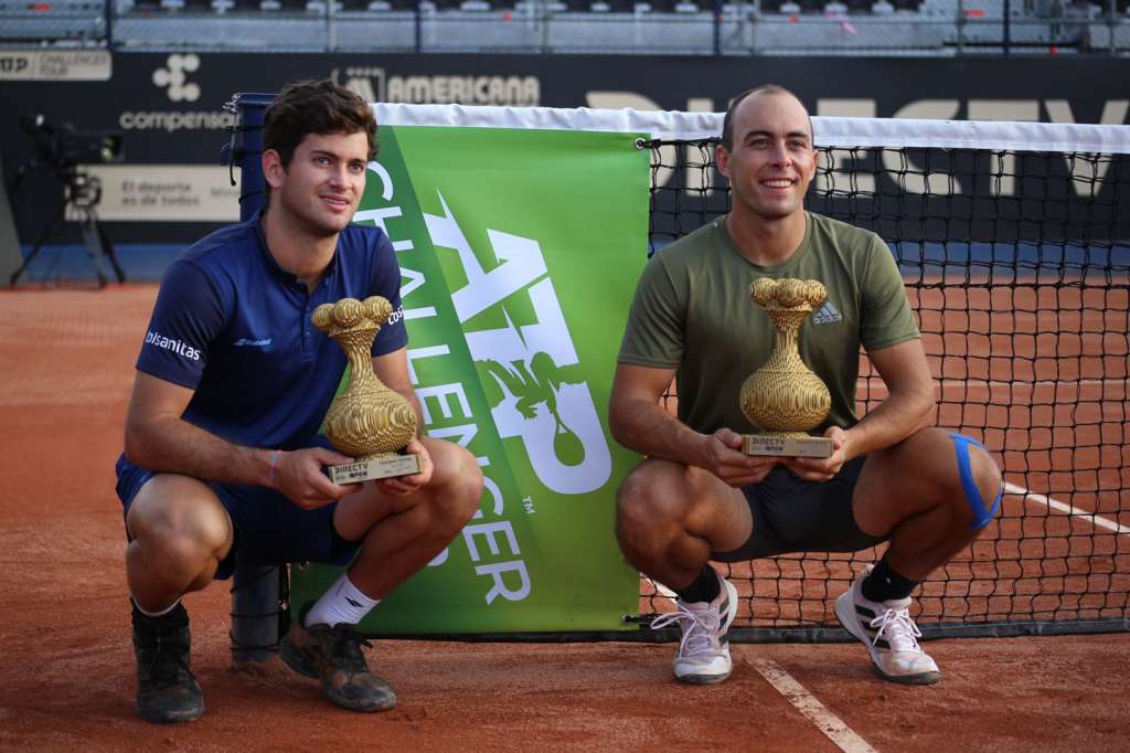 Nicolás Mejía y Andrés Urrea, campeones en dobles del DirecTv Open de Bogotá.
