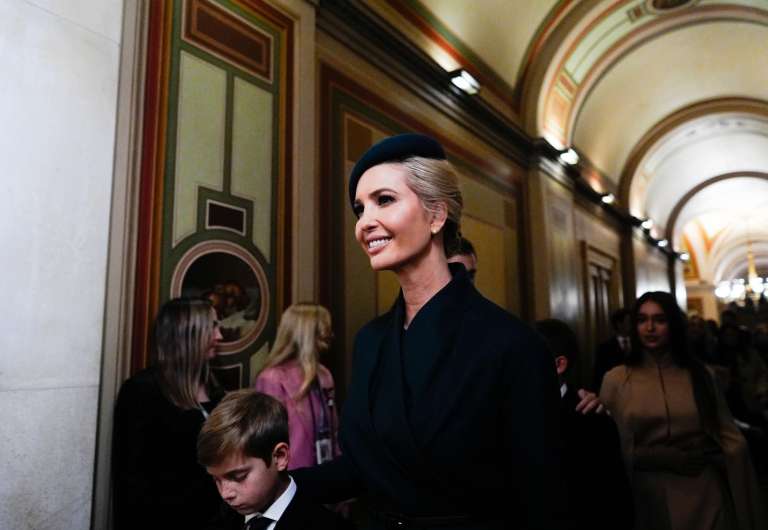 Washington (United States), 20/01/2025.- Ivanka Trump arrives ahead of the 60th inaugural ceremony where Donald Trump will be sworn in as the 47th president on January 20, 2025, in the US Capitol Rotunda in Washington, DC; USA. EFE/EPA/Melina Mara / POOL