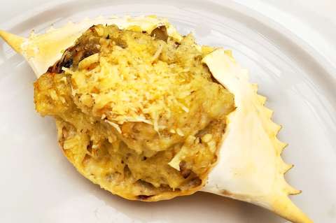 Receta para preparar carapachos de jaiba