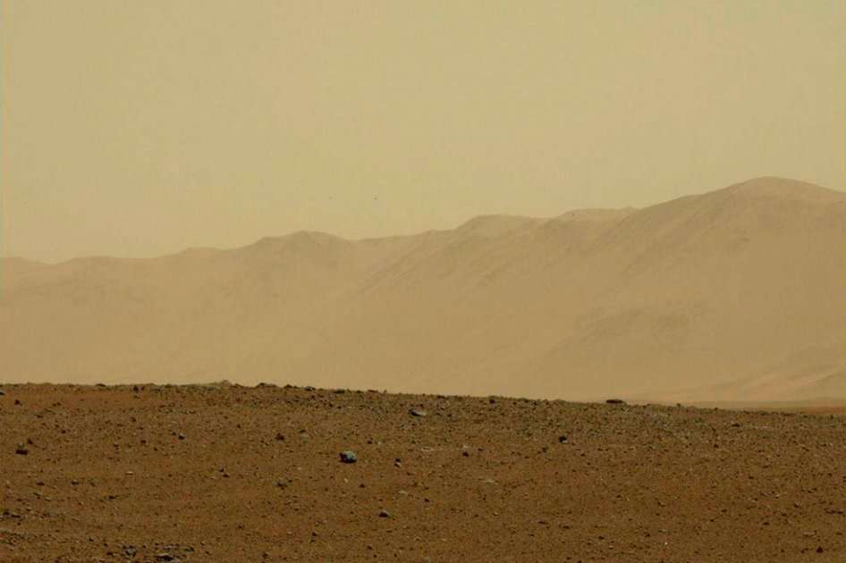 ImAgen enviada por el Curiosity a la NASA. Foto: AFP