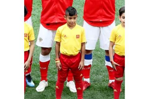 Un niño caleño: el único colombiano en la cancha durante la inauguración del Mundial