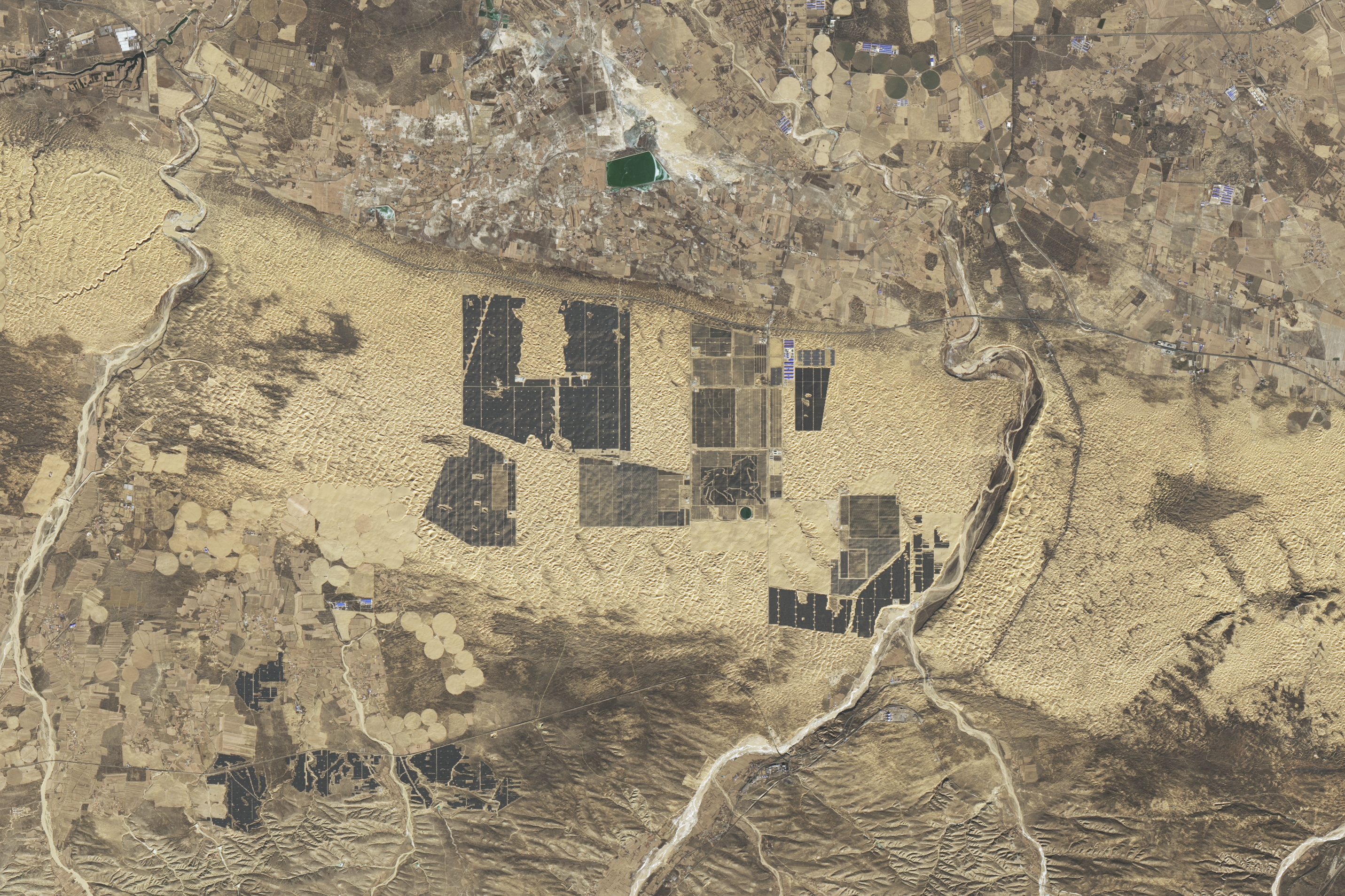 Esta es la imagen tomada por los satélites Landsat 8 y 9 a inicios de diciembre de 2024.