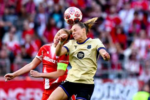 Así quedó la primera semifinal de la Champions League Femenina entre Barcelona y Bayern