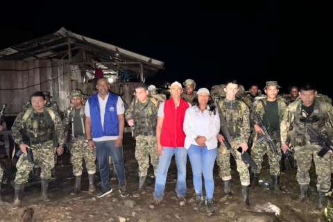 Liberan a los 18 soldados que se encontraban retenidos por la comunidad en Chocó