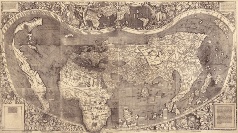El bautismo de América: el planisferio de Martin Waldseemüller de 1507