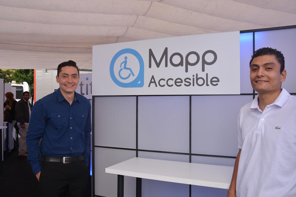  Mauricio Betancourt y Diego Mauricio Echeverri,  creadores de Mapp Accesible   / Cortesía