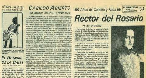 Doscientos años de Castillo y Rada (VI)