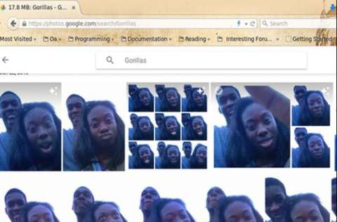 Google confunde foto de afroamericanos con gorilas
