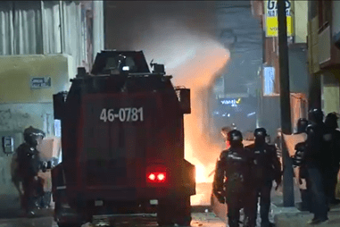 Policías y civiles heridos: balance de las protestas de este miércoles en Bogotá