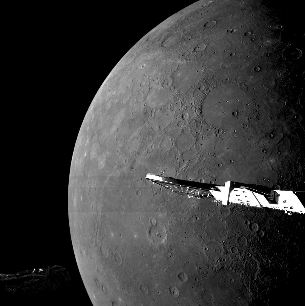 ESPACIO, 09/01/2025.- La Agencia Espacial Europea (ESA) dio a conocer este jueves tres imágenes espectaculares tomadas por la sonda BepiColombo durante una fase especial de acercamiento a pocos cientos de kilómetros de la superficie con vistas a situarse en una órbita alrededor del planeta a finales de 2026. EFE/Agencia Espacial Europea (ESA) CRÉDITO OBLIGATORIO SOLO USO PERMITIDO PARA ILUSTRAR LA NOTICIA QUE APARECE EN EL PIE DE FOTO SÓLO USO EDITORIAL