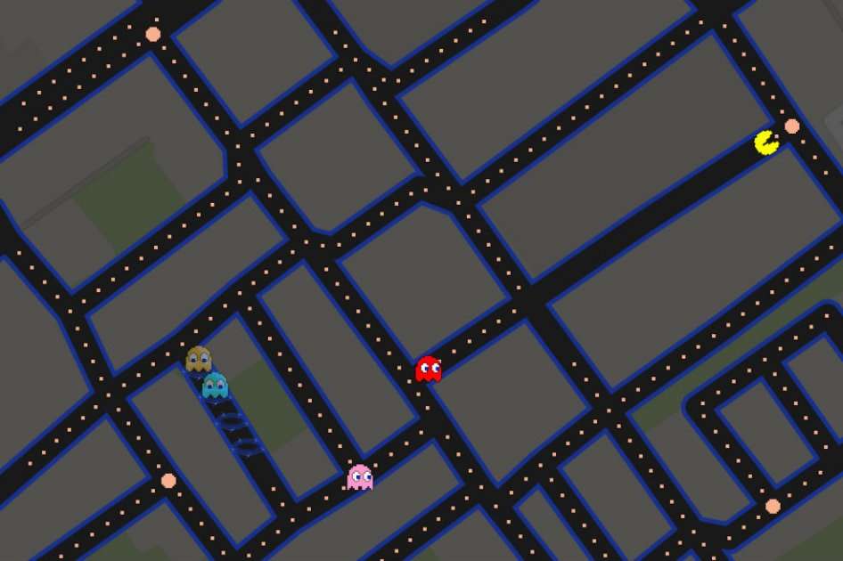 PacMan en Google Maps / PacMan en Google Maps