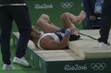 Imágenes de una impactante lesión de un gimnasta francés en Río