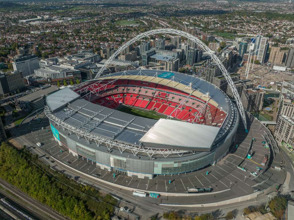 El icónico estadio de la capital inglesa que ha recibido siete finales de Champions. Es el recinto deportivo con más finales. La última fue en 2013, cuando Bayern Múnich consiguió su quinta "orejona".