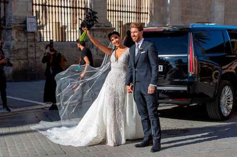 Sergio Ramos y Pilar Rubio se casaron en la Catedral de Sevilla
