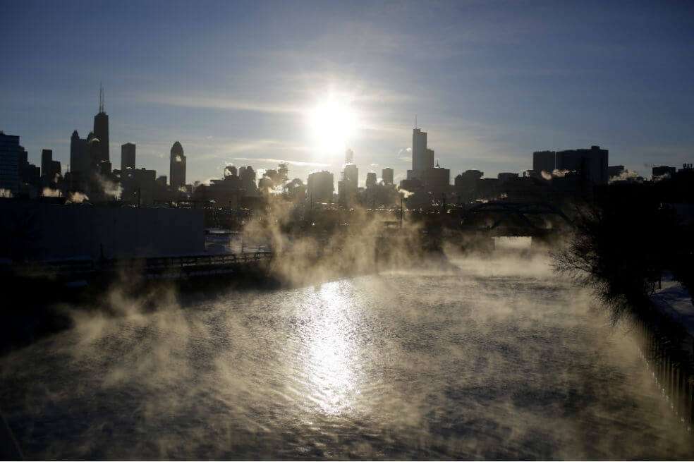 En Chicago, la temperatura esta mañana era de -30°C, con una sensación térmica de -46°C
/ AFP
