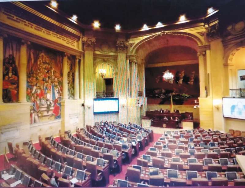 Salón Elíptico del Capitolio Nacional. / Archivo El Espectador