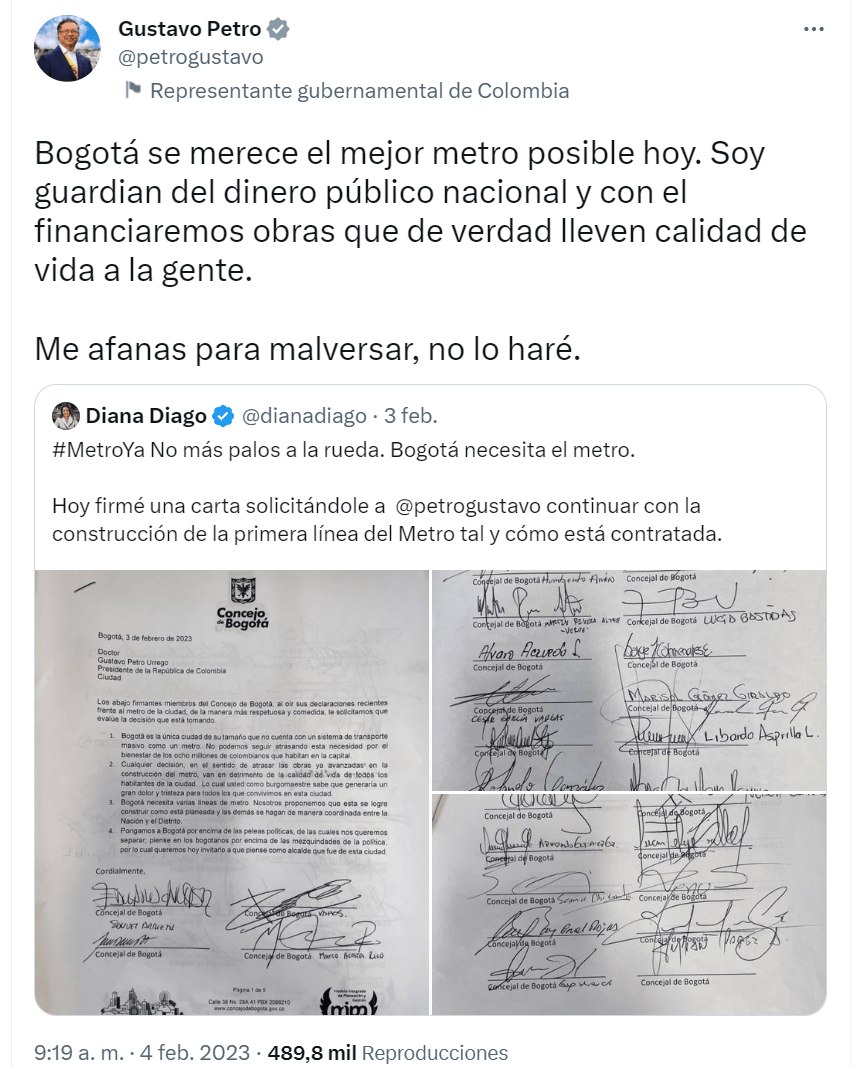 Gustavo Petro Twitter 2
