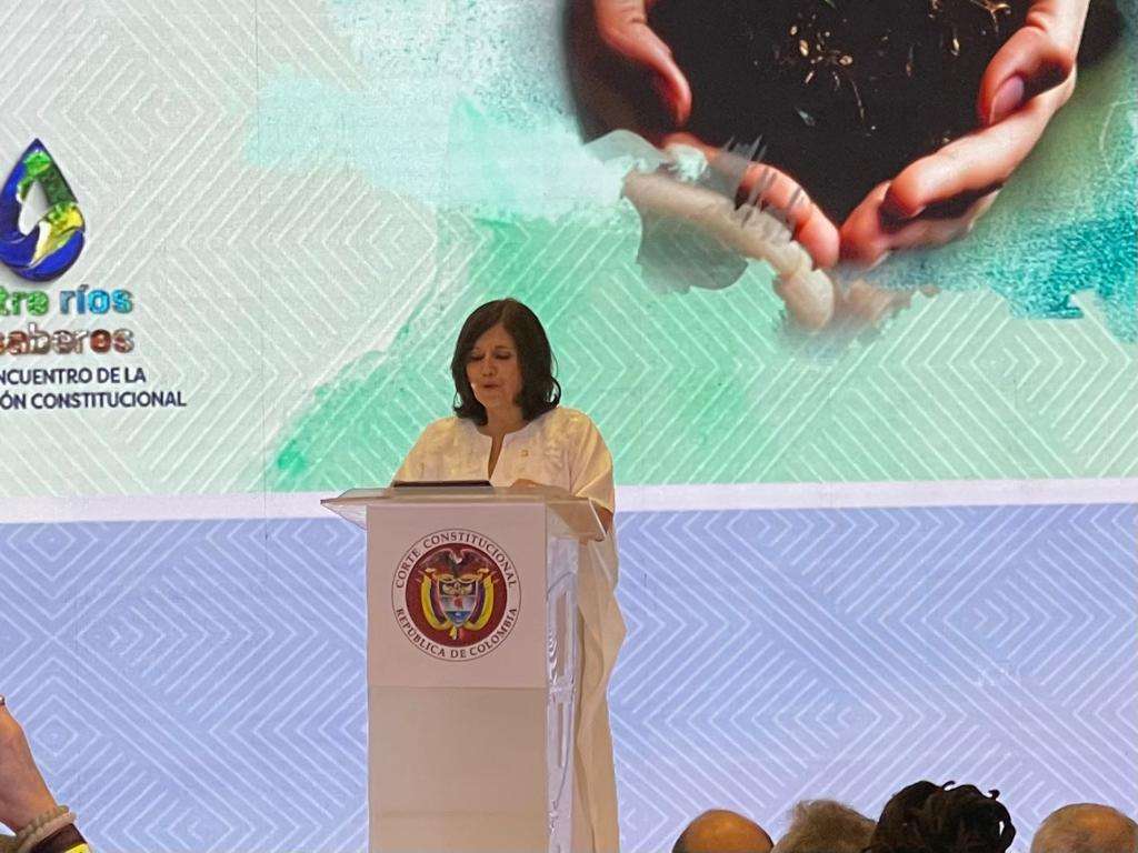 Desde la apertura del encuentro anual de la Corte Constitucional, la presidenta del alto tribunal hizo un urgente llamado a la protección de los ríos del país desde las distintas jurisdicciones.