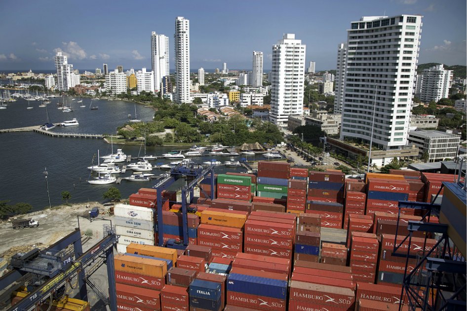 Estados Unidos representa el 33 % de las exportaciones colombianas. / Bloomberg.