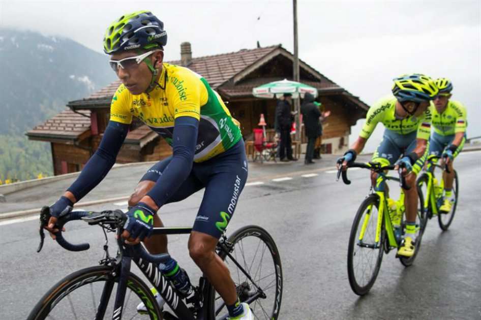 El ciclista colombiano Nairo Quintana es el virtual campeón del Tour de Romandía. / EFE