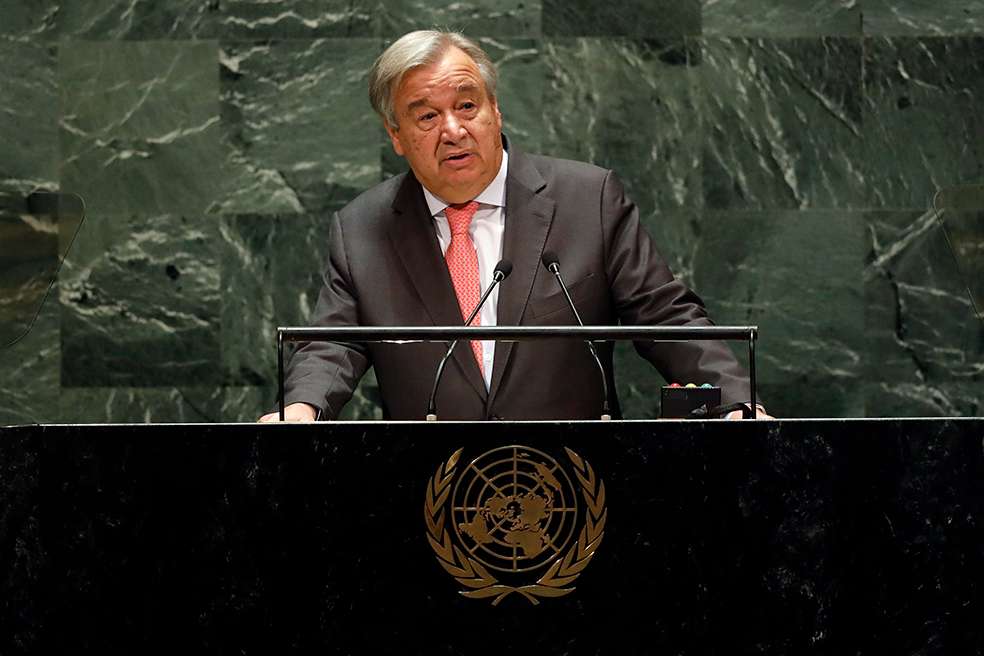 Antonio Guterres, secretario general de la ONU.