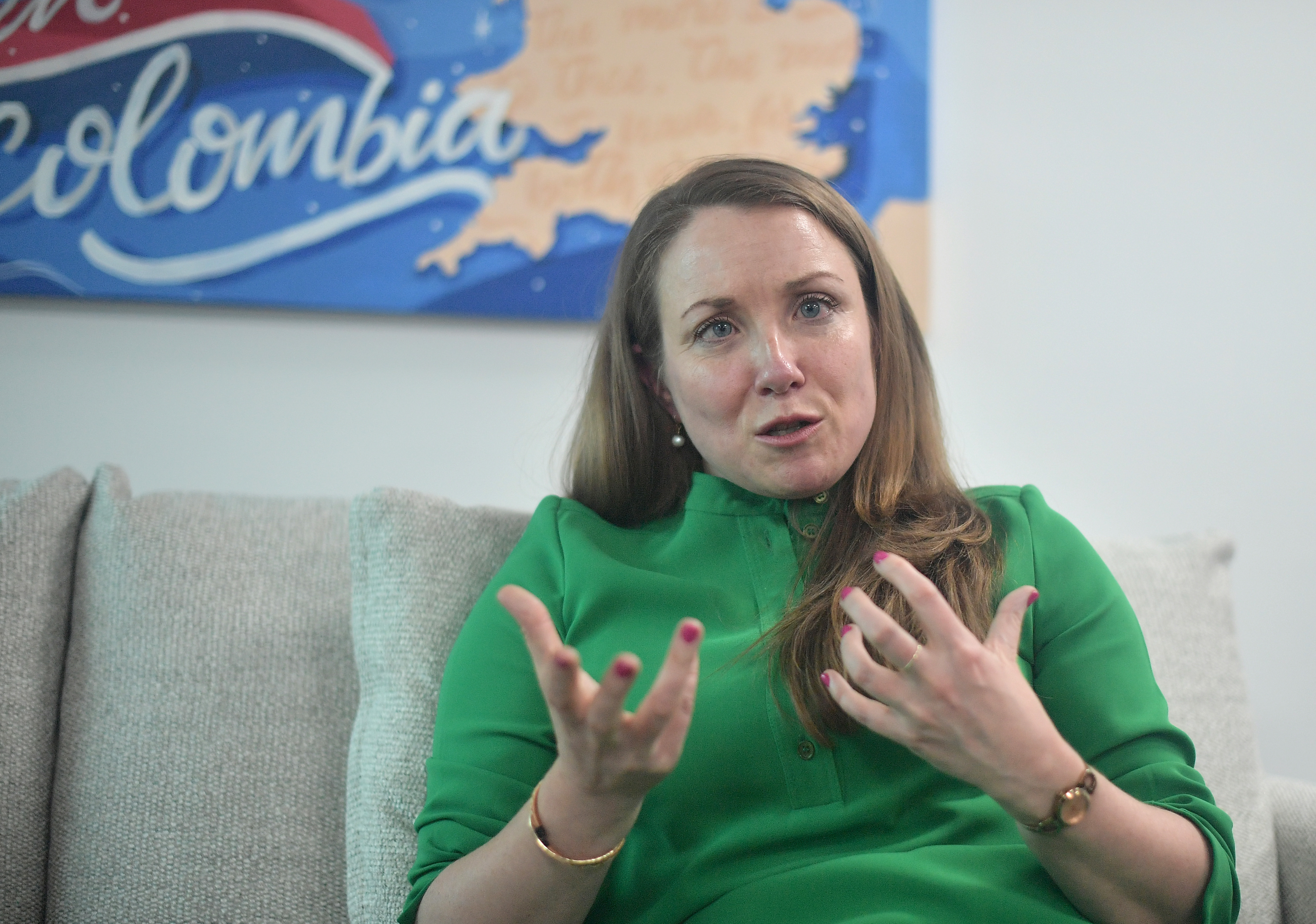 La embajadora de Irlanda en Colombia, Fiona Nic Dhonnacha.