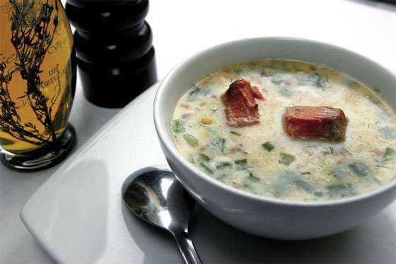 Sopa de salmón