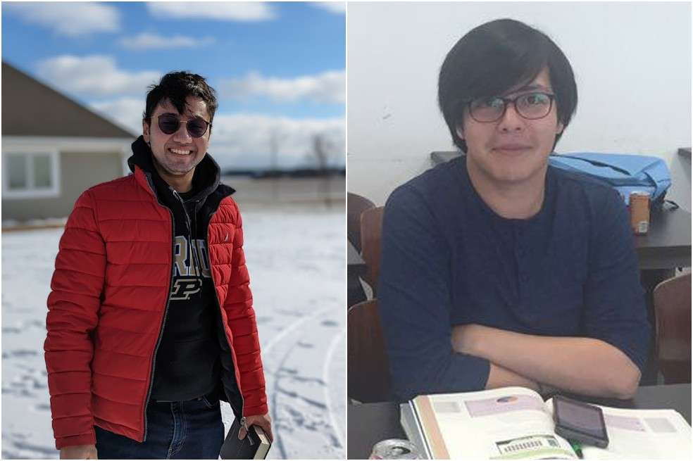 Gabriel Octavio Lozano (izquierda) y Daniel Darío Fula (derecha), egresados del primer programa de Ciencias de la Computación en Colombia. Una intersección entre las matemáticas, la computación y las ciencias naturales.