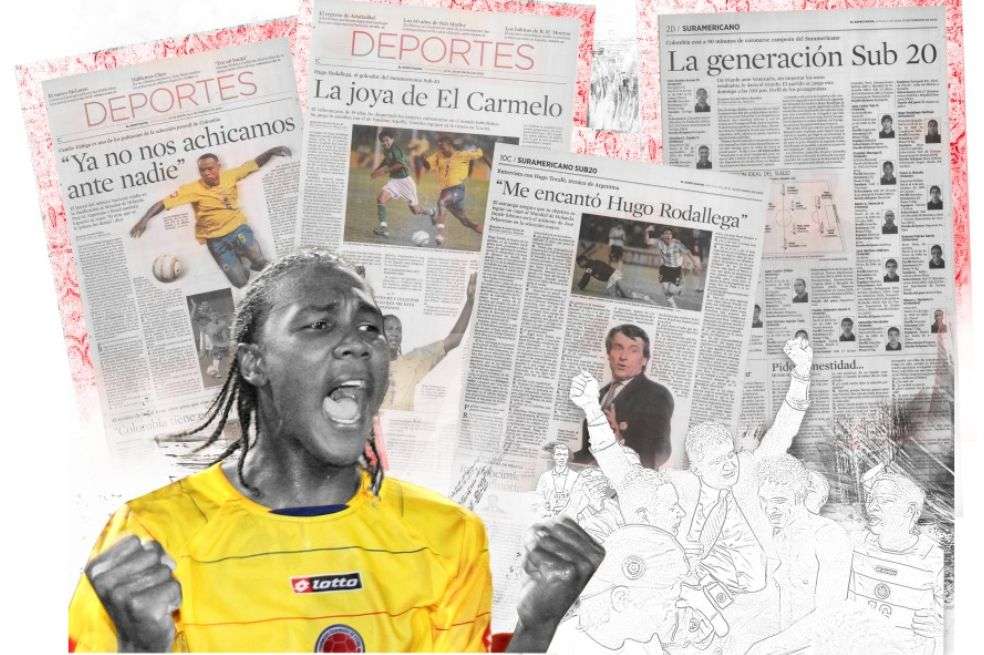 Hugo Rodallega fue la figura de Colombia en el Sudamericano Sub-20 de 2005.