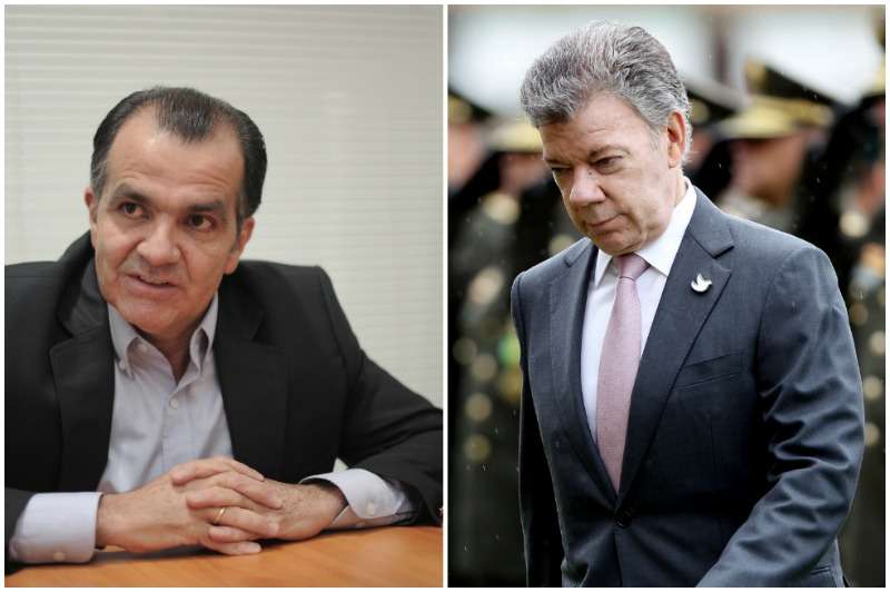 Excandidato presidencial, Óscar Iván Zuluaga y el presidente de la República, Juan Manuel Santos.  / David Campuzano y Colombia Prensa