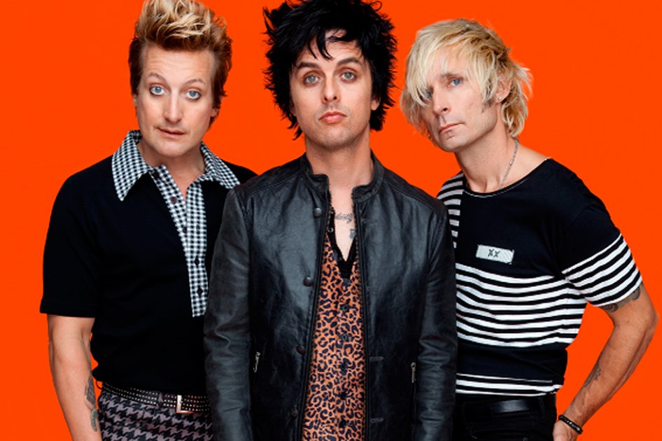 Los integrantes de Green Day.