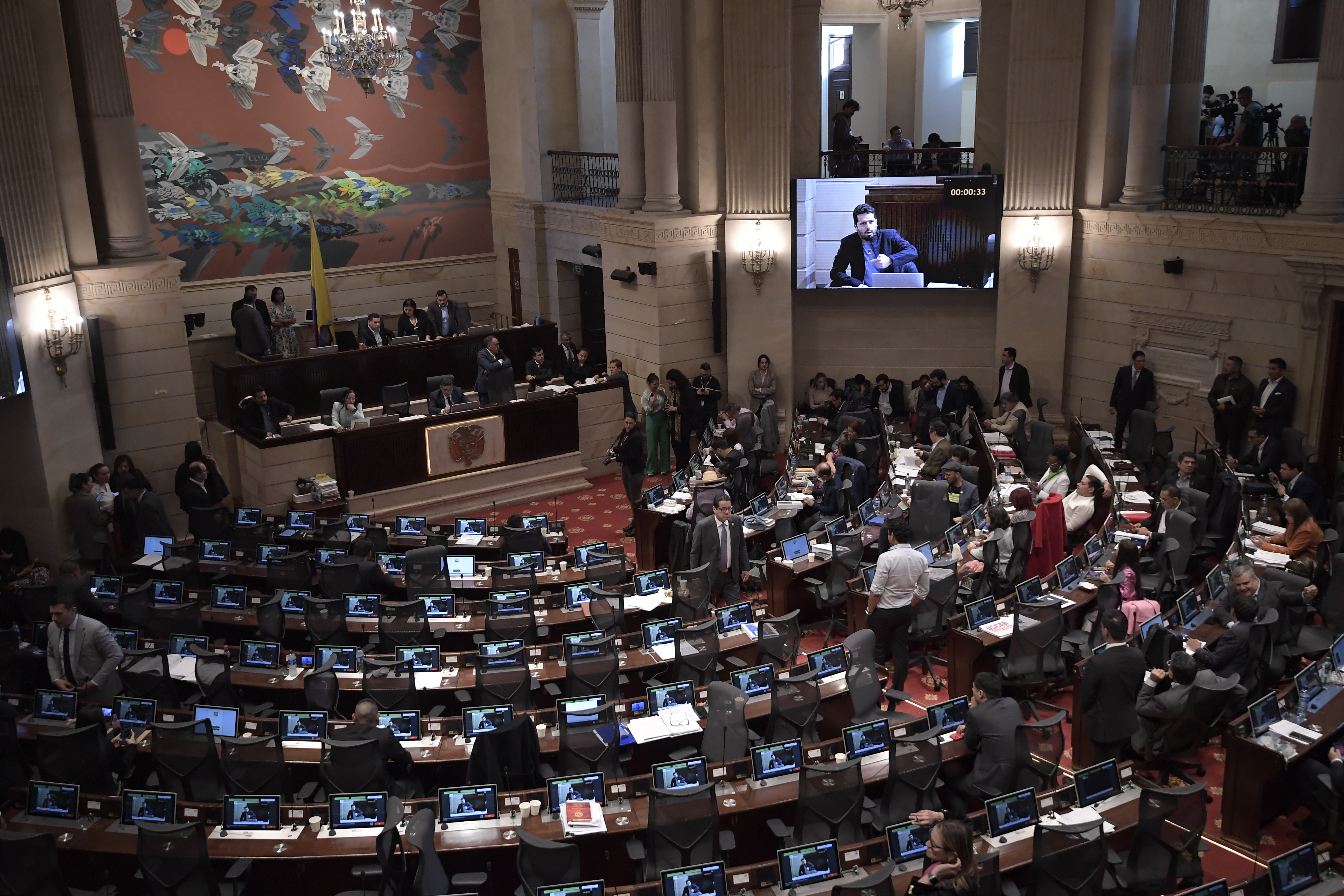 Debate en el que aprobaron la reforma a la Salud en la Cámara de Representantes.