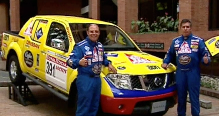 Dos de los colombianos que corren en el Rally Dakar 2013