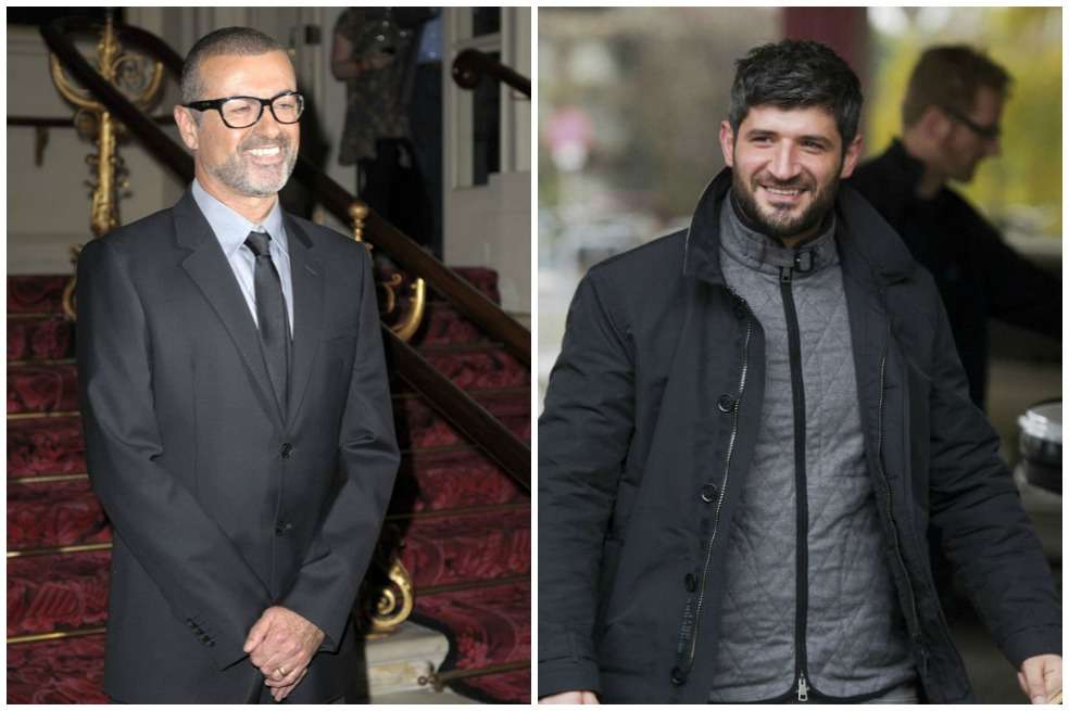 El cantante George Michael y Fadi Fawaz.