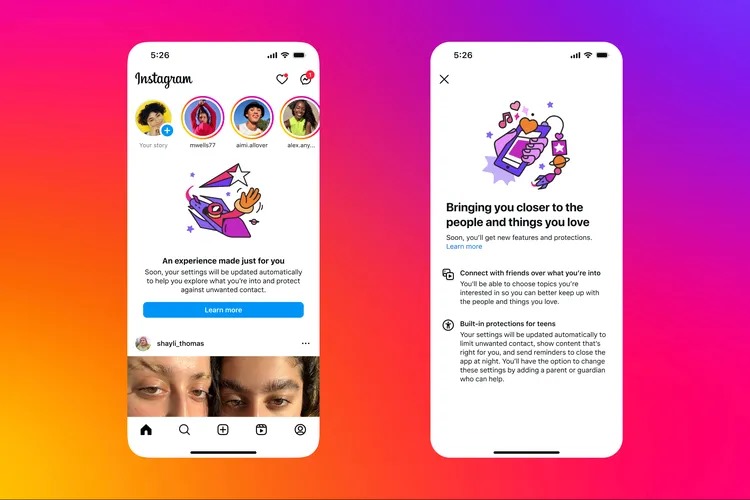 La popular plataforma de fotos y videos cortos anunció nuevas características creadas con la intención de darle más capacidades de restricción a los adultos responsables y mejorar la protección de los menores en la aplicación.
