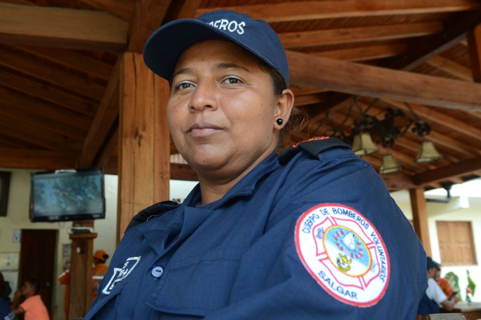 Dora Torres fue una de las voluntarias durante la tragedia de Salgar. / Luis Benavides