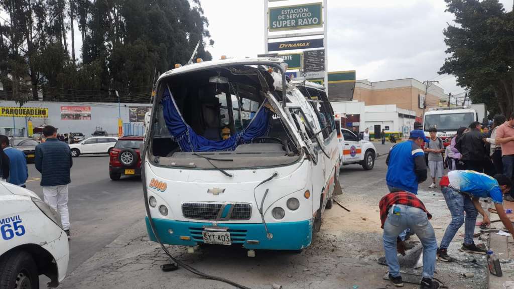 Bus Accidente Zipaquirá