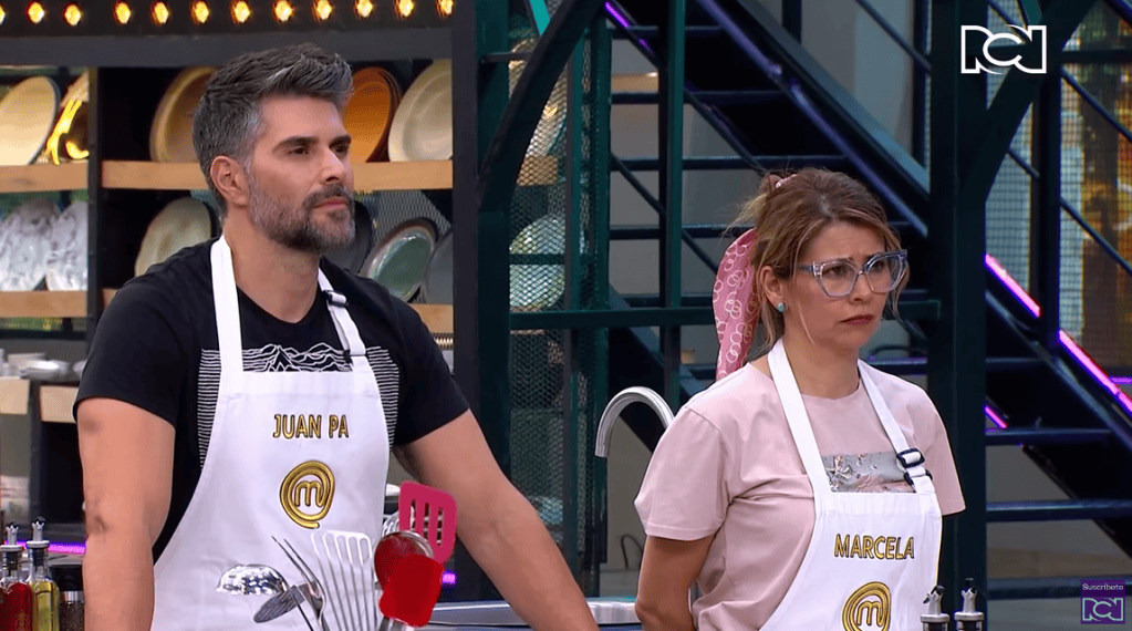 Juan Pablo Llano y Marcela Gallego en ‘MasterChef’