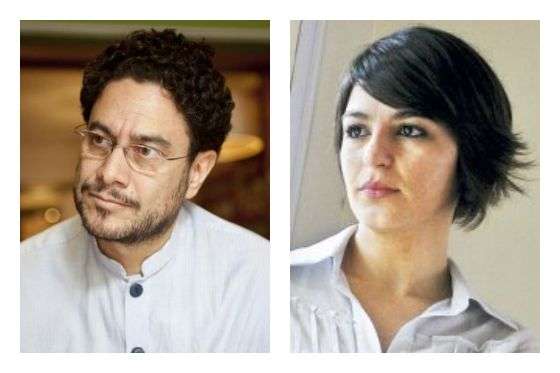 El senador Iván Cepeda Castro, y Paola Salgado, detenida por atentados en Bogotá. / Archivo El Espectador