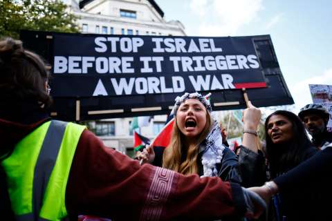 De Londres a Caracas: el mundo protesta en apoyo a Gaza, tras un año de guerra