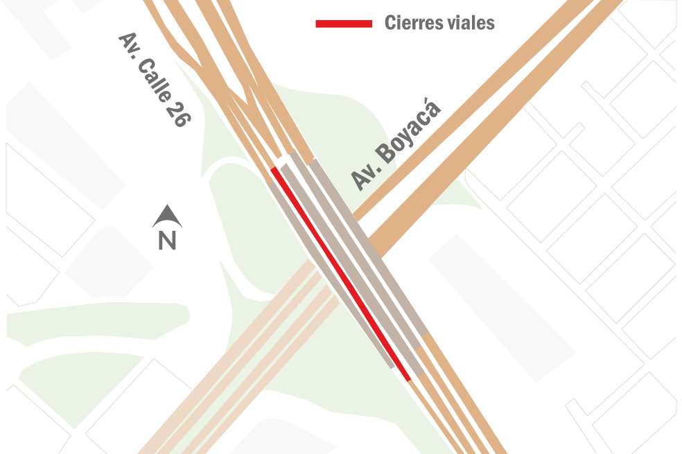 Puente de la Avenida Calle 26 por Avenida Boyacá / El Espectador 