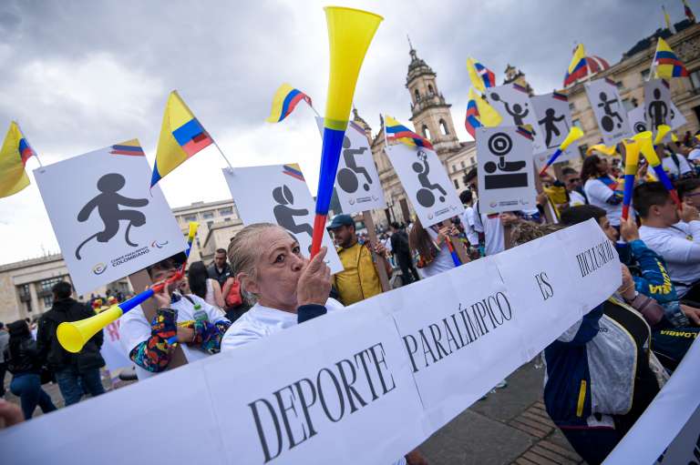 Además del sector olímpico, el sector paralímpico también se hizo presente.