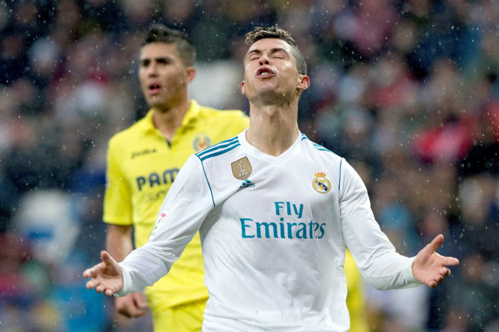Cristiano Ronaldo sólo ha marcado cuatro goles esta temporada en la Liga.  / EFE