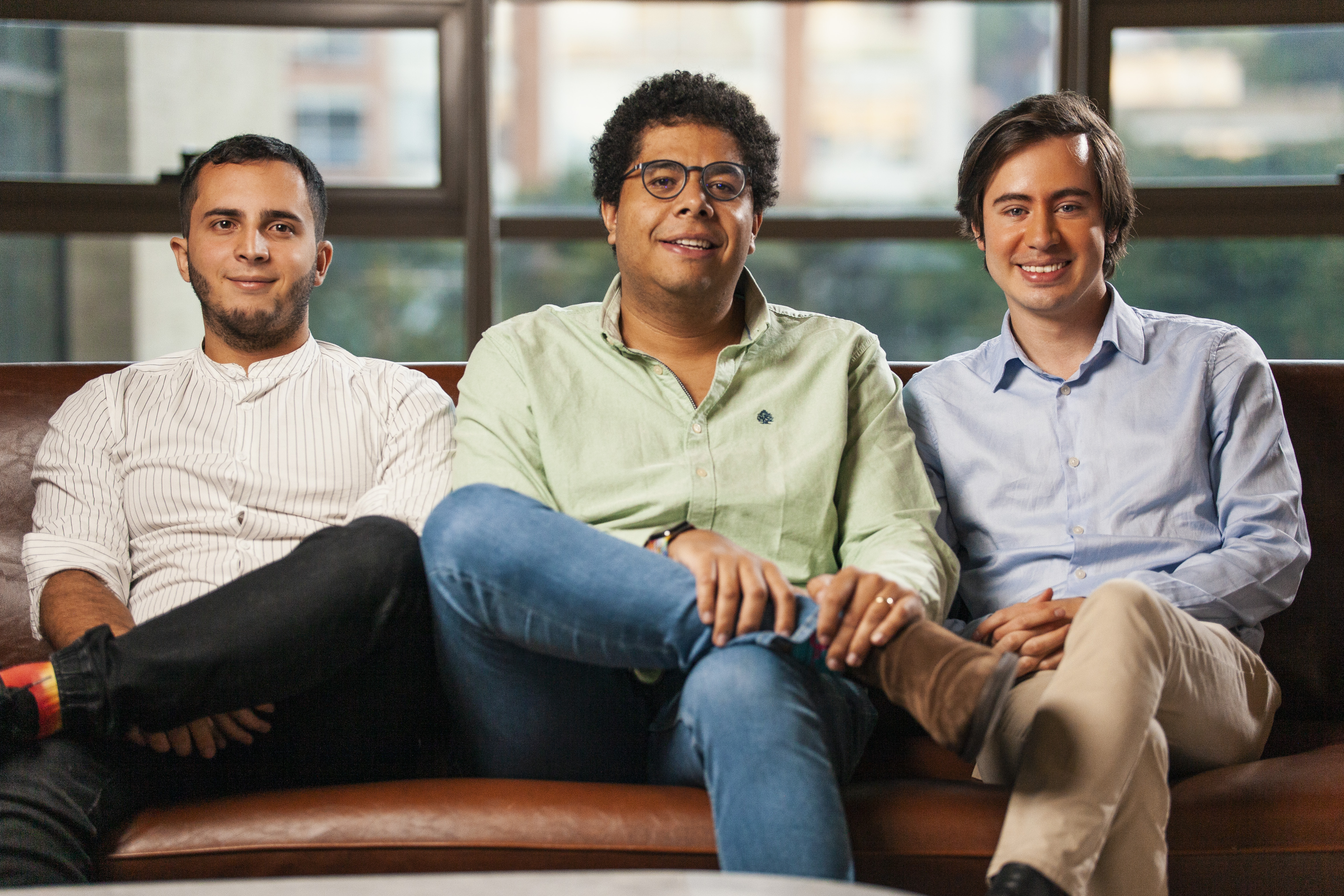 Daniel Martinez (CPO), Sebastián Valencia (CEO) y Felipe Otálora (Presidente), los creadores del emprendimiento.
