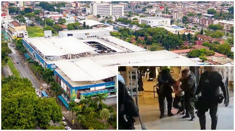 Hombre atacó con arma blanca a su expareja en centro comercial del sur de Cali