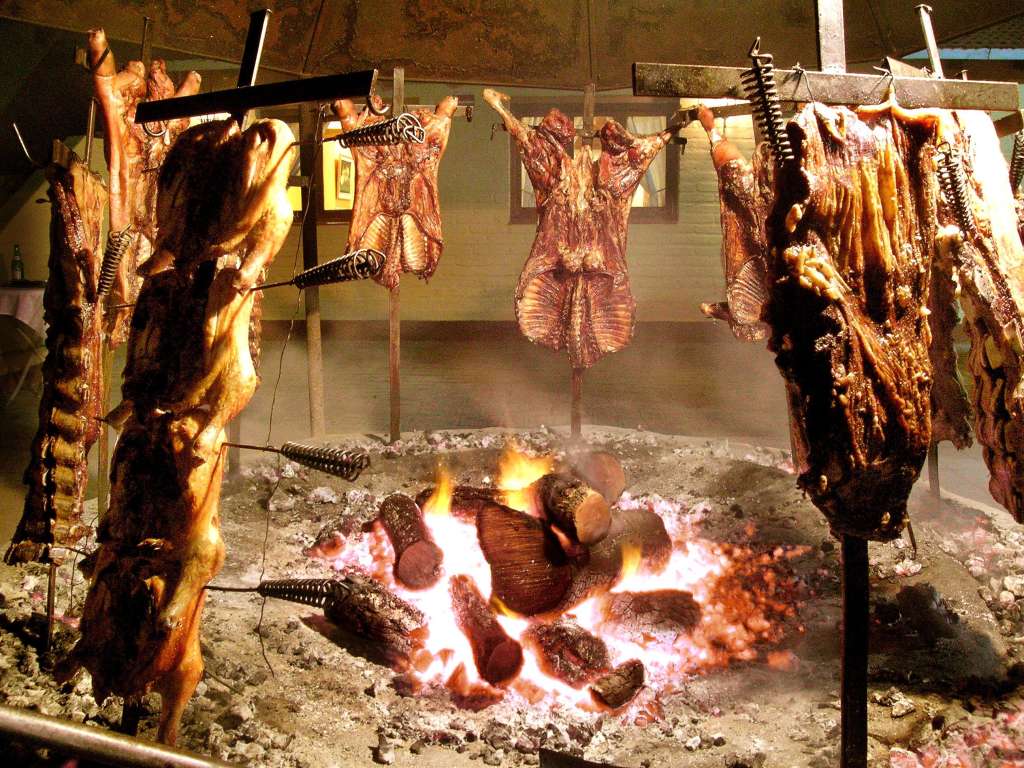 Tradicional asado argentino.
